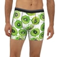 thumbnail image 4 of Rocae Green Kiwi for Stretch Moisture-Wicking Underwear,Men's Underwear Boxer Briefs Medium, 4 of 9