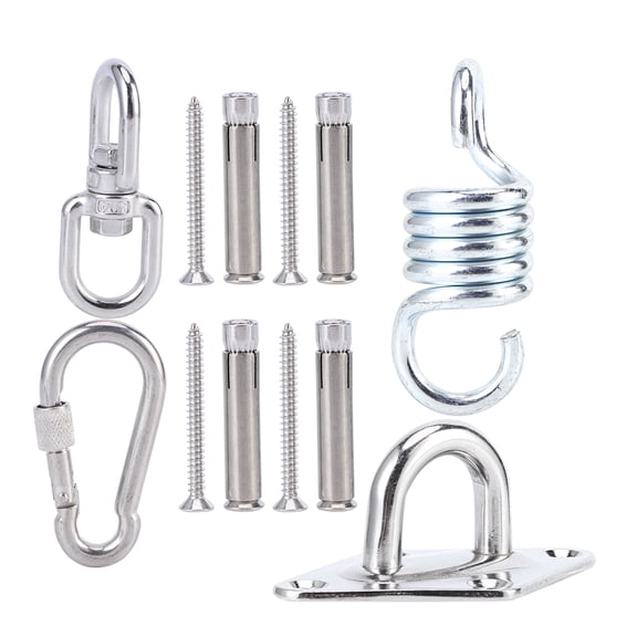 Riousery Swing Fixed Buckle Stainless Steel Hammock Hanging Chair Ceiling Mount Hardware Accessory Kit (13 x 10 x 5 inches / 33.02 x 25.40 x 12.70 cm)