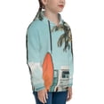 thumbnail image 3 of Lsque Vintage Surf Van Beach Patten Youth Hoodie Sweatshirt Pullover with Kangaroo Pocket Boys and Girls Hoodie Warm Hoodie for Kids-Small, 3 of 6
