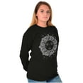 thumbnail image 3 of Celestial Sun Symbolic Spirit Animal Women Plus Size Long Sleeve Graphic Tee Brisco Brands 2X, 3 of 5