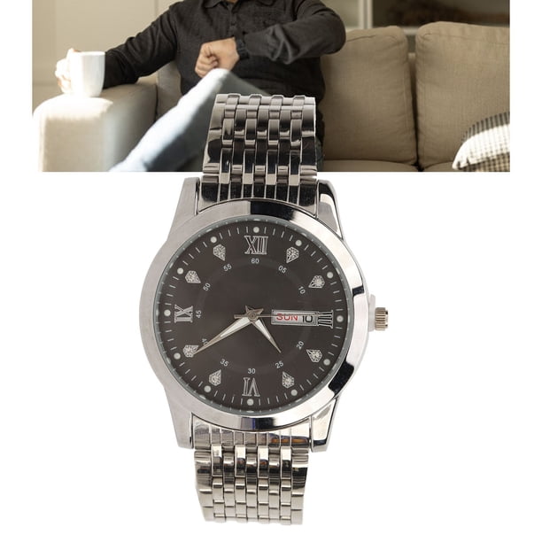 Relojes Clásicos para Hombres Reloj de Pulsera Impermeable de Acero Inoxidable Relojes Luminosos de Cuarzo para Hombres Relojes de Pulsera de Vestir de Lujo Casuales de Moda ANGGREK Otros