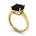 thumbnail image 2 of Solitaire Engagement Ring for Women - 2.5ct Natural Onyx in 14K Yellow Gold Promise Ring, 2 of 6