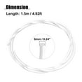 thumbnail image 5 of 1.5m 4.92ft 6mm 0.24" Transparent Universal PMMA Optic Fiber Side Glow Cable for Car, 5 of 6