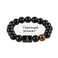 thumbnail image 3 of SUSHANG 26 Letters Agate Bracelet Personalized 26 Initial Stone Bracelet Elastic Bracelet Letter Bracelet Dainty Charm Bracelet for Men Women Girls, 3 of 3