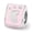 Pink, variant on Reflection Beads QRS3478 Sterling Silver Reflections Blue Enamel 3-Sided Baby Footprint Bead