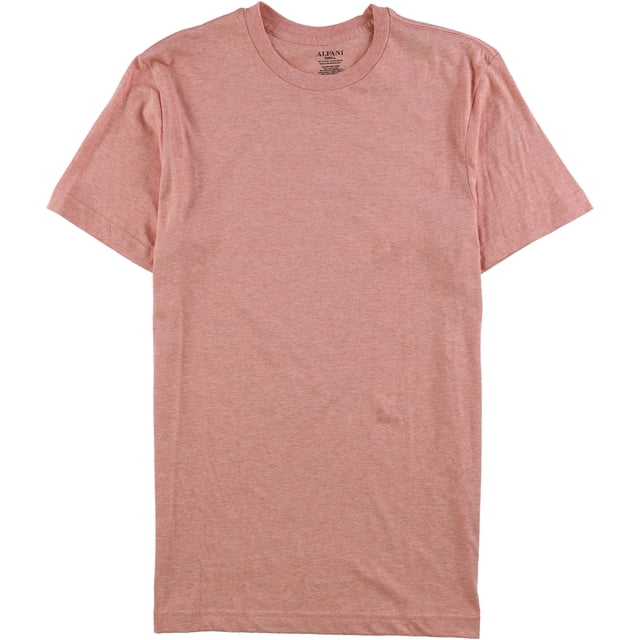 Alfani - Camiseta básica para hombre, color rosa, pequeña Alfani Camiseta básica