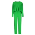 thumbnail image 3 of Usmixi Womens 2 Piece Outfits Womens Business Sets Fashion Irregular Cropped Pullover Tops and Mid Waist Suit Pants Lounge Sets Long Sleeve Shirt Casual Pocket Loungewear Sets, 3 of 5