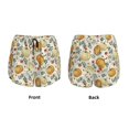 thumbnail image 6 of Goofa Autumn Pumpkins Leaves Printed Women 2 in 1 Running Shorts,Quick Dry Athletic Workout Shorts,High Waisted Athletic Shorts with Liner Pockets-, 6 of 9