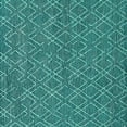 thumbnail image 1 of Ahgly Company Indoor Square Solid Turquoise Blue Modern Area Rugs, 3' Square, 1 of 4