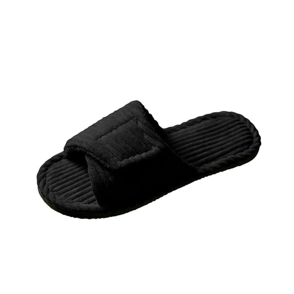 Women's Orthopedic Slippers with Arch Support Comfy Adjustable Memory Foam Open Toe House Slippers Bedroom Shoes for Plantar Fasciitis Indoor Outdoor