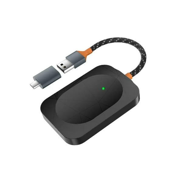 AUIMSOCO 2025 Wireless CarPlay & Android Auto Adapter - 2-in-1 Plug & Play Dongle Converts Wired to Wireless, Instant Setup for iPhone/Android Cars