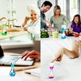 thumbnail image 4 of Langgg Liquid Motion Bubbler Floating Rhinestone Shaped Timer Visual Sensory Toy Drip Stress Desktop Fidget Toys Decompression No.2, 4 of 4