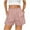 CQ52_Pink, variant on Lumtrix Ruffle Elastic Waist Summer Shorts for Women Trendy 2026 Cute Bottoms Plaid Y2K Beach Vacation Boxers with Pockets Black L