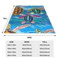thumbnail image 5 of Bingfone Little Sea Turtles Print Flannel Fleece Blanket Throw Blanket For Bed,Sofa,Couch,Travel,Camping(80"X60"), 5 of 9