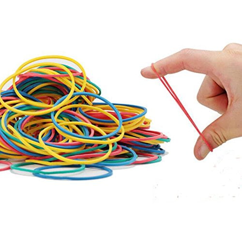 Elastic Bands Coloured Elastic Rubber Bands, Sturdy Stretchable