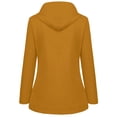 thumbnail image 6 of FAVIPT Warm Raincoat Women Fleece Lined Raincoat for Women Waterproof with Hood Plus Size Solid Color Lightweight Outdoor Windbreaker Jacket Outerwear Khaki,S, 6 of 7