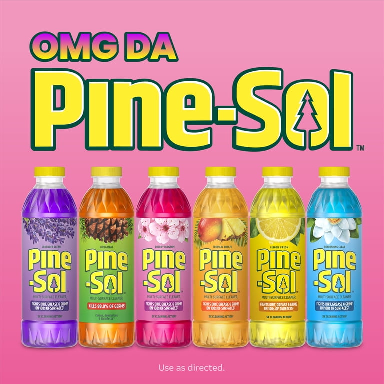 6 pack) Pine-Sol Multi-Surface Cleaner, Cherry Blossom, 48 Fluid