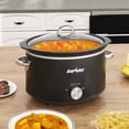 thumbnail image 3 of Heynemo 4QT Compact Slow Cooker & Food Warmer with 3 Temperature Settings, Dishwasher Safe - Black, 3 of 9