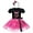 Black+Hot Pink-Bowknot, variant on IBTOM CASTLE Toddler Baby Girls Birthday Princess Outfits Polka Dots Tutu Mouse Dress Fancy Dance Costume Halloween Cosplay Party Dress up with Ears Headband 5 Years Hot Pink-Heart