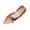 Khaki, variant on Women Pointed Toe Slingback Flat Flats, Front Bow Decor PU Upper Adjustable Buckle Strap Casual Dress Shoes
