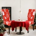 thumbnail image 4 of Qwtwty Christmas Ornaments Christmas Stretch Chair Cover Removable And Washable Dining Chair Cover Christmas Decoration Home Decoration Dining Chair Cover Suitable for Kitchen Hotel, 4 of 6