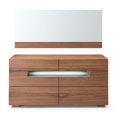 thumbnail image 4 of Modrest Ceres 6-Drawer Silent Gliding Contemporary MDF Wood Dresser in Walnut, 4 of 5