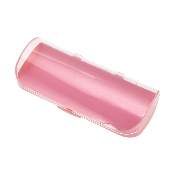 Estuche para gafas portátil Simple Bargains Único 6.18"x2.56"x1.38" Rosa