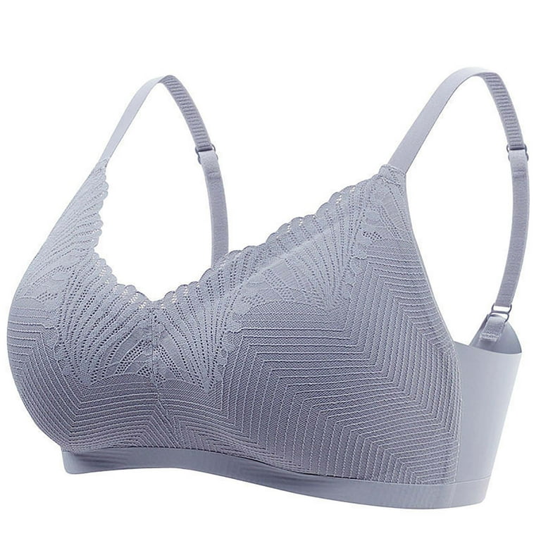 HNXMJ Thin Lace Underwear Women's Small Breasts Gathered Tops To Prevent  Sagging Sexy Bra (Color : Grey suit, Cup Size : 38D) : : Fashion