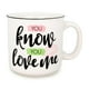 thumbnail image 1 of Taza Camper Silver Buffalo Gossip Girl You Know You Love Me, 1 of 8