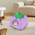 thumbnail image 5 of karymi Pet Bed Comfortable Adjustable Cushion Warm Sleeping Pad Round Basket Sofa Dog Bed Pet Supplies for Small Medium Pet Home Bed Four Sizes Funny Christmas Gifts, 5 of 9