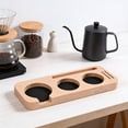 thumbnail image 4 of IROINID Decorations for Home Tables,Modern Room Decorations,Tamping StationSapele Coffee Bar Organizer with Non Mat Multi-Slot for Counter Holds TamperDistributorBasket, 4 of 5