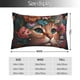 thumbnail image 2 of Balery Flower Crown Cat Funda de Cojín Estampada, Regalos para Mujeres, Regalos de Amor para Ella, Regalos para Novia o Esposa, Funda de Almohada-16"x24", 2 of 6