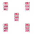 thumbnail image 3 of maskred 1 Set French Tip Press on Nails Gradient Extension Fingernails Tips Removable Fashion Wraps Full Cover DIY Manicure Kit Type 1 2g glue,24Pcs jelly 5Set, 3 of 6