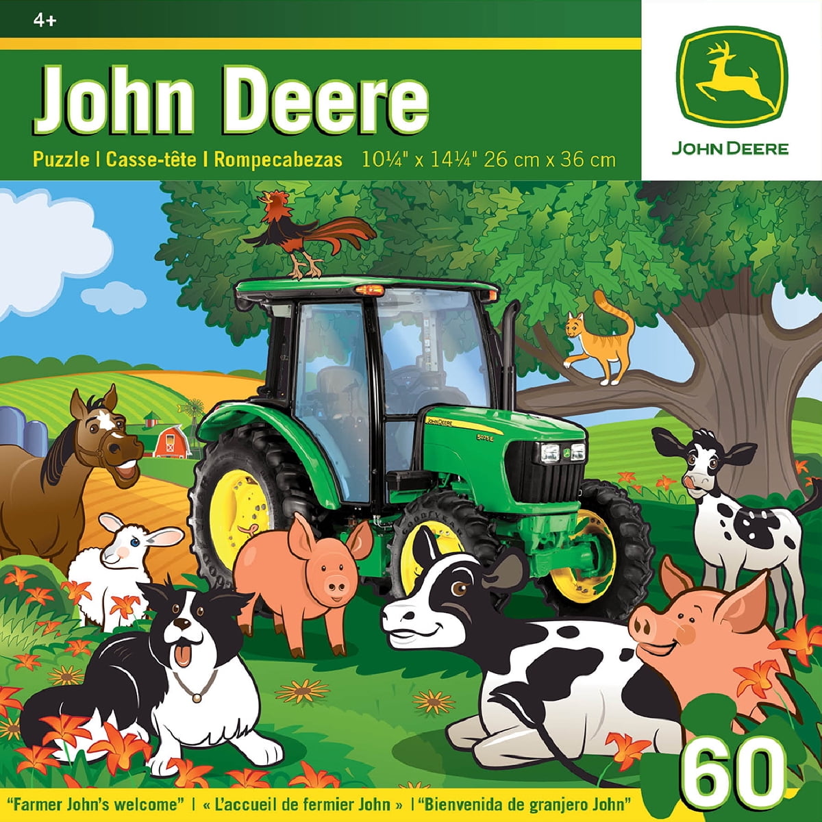 John Deere Morning Dip 60pc puzzle #LP53803 