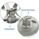 thumbnail image 3 of Repuesto de licuadora duradera, cortador de metal, suministros de cocina, accesorios para el hogar, compatible con OSTER (plateado)., 3 of 8