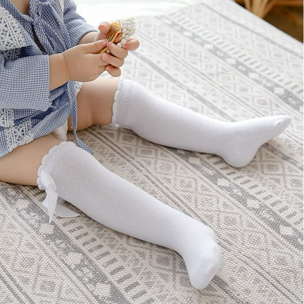 CozyWay Baby Girls Knee High Socks 3 6 Pack Bow Long Stockings