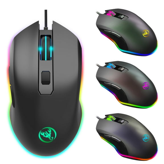 A866RGB Luminous Wired Mouse Is Suitable For Office Games 6D Four-gear Adjustable 6400dpi