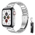 thumbnail image 1 of Correa de acero inoxidable para Apple Watch 7 8 Band 45mm 41mm Link Bracelet IWatch Ultra 49mm 6 SE 5 4 44mm 40mm 42mm Accesorios Tan Jianjun unisex, 1 of 2