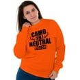 thumbnail image 3 of Camo is a Neutral Color Cute Hunter Unisex Plus Size Sweatshirt Brisco Brands 4X, 3 of 6