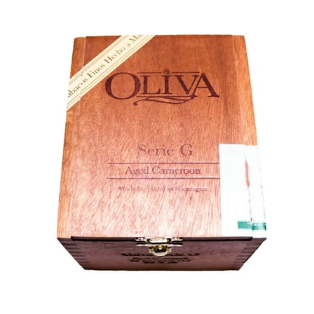 Oliva Robusto Serie G Aged Cameroon Empty Wood Cigar Box 5.25" x 4.25" x 4"