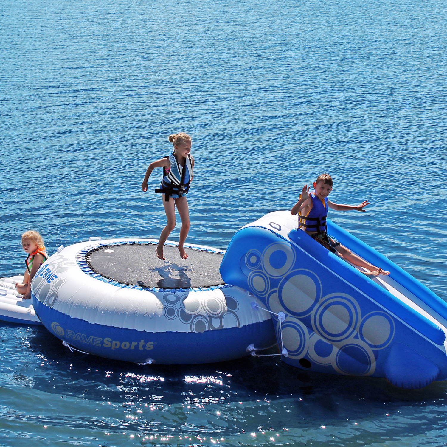Inflatable Piece Anchor Connection Kit,5 Ft Inflatable Trampoline w/Slide 