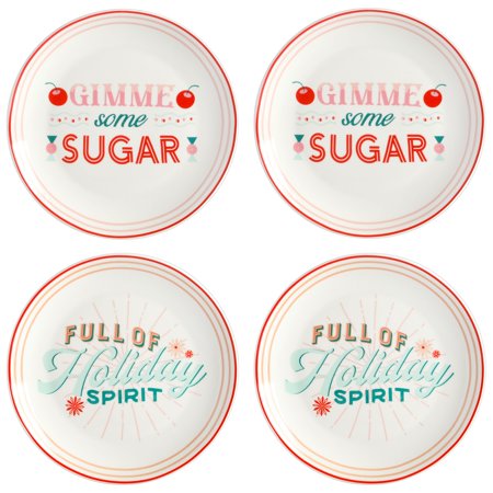 Wanda June Home Yuletide Sass 8.5-Inch Dessert Plates  Set of 4 by Miranda Lambert