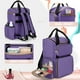 thumbnail image 4 of Organizador de esmaltes de uñas LUXJA, mochila con capacidad para 70 botellas, color morado, 4 of 8