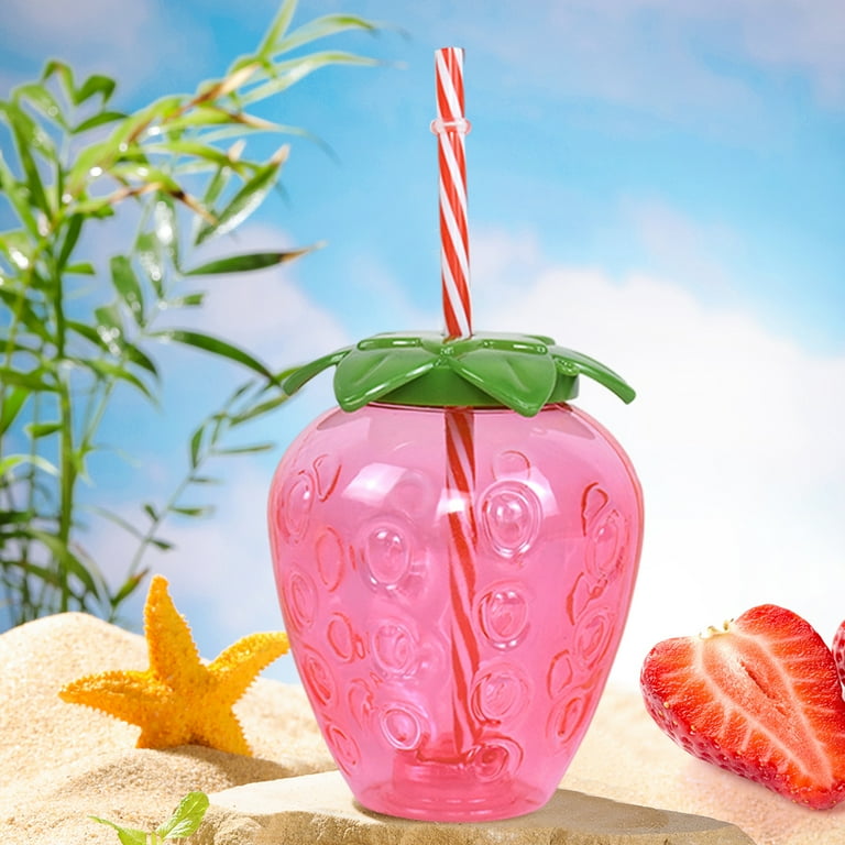 500ml Summer Cute Fruit Shape Strawberry & Pineapple Water Cup