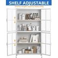 thumbnail image 2 of MIDODO Display Cabinet with Tempered Glass Doors, 4 Tier  Metal Curio Cabinets with Adjustable Shelves, Collectibles Toy Organizers Case & Display Shelf, 2 of 7