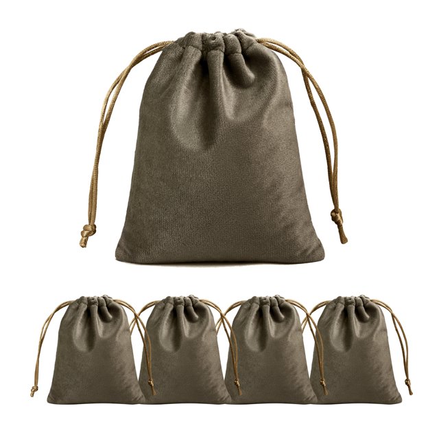TOPTIE 50 Pcs Sacs à Bijoux en Microfibre, Sacs Cadeaux à Cordon avec Peluche Ultra Douce