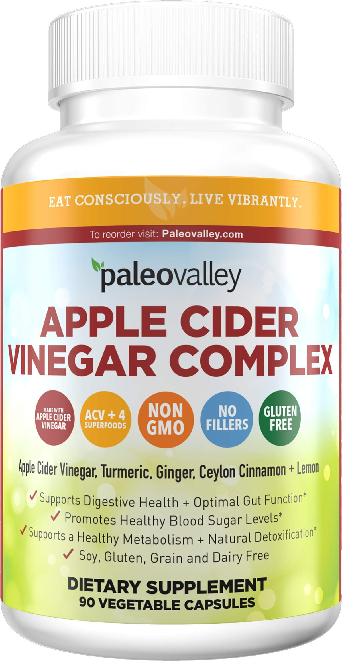 Paleovalley Apple Cider Vinegar Complex Digestive Support 90