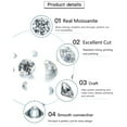thumbnail image 3 of 0.5-2.0ct Moissanite Screw Stud Earrings 925 Sterling Silver 6 Prong Diamond Earrings For Women D Color Wedding Fine Jewelry, 3 of 5