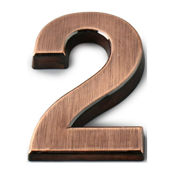 House Numbers for Outside Household Exquisite Sturdy Numerical Marks Door Marking Accessories for Home Hotel Apartment Doors Use Number 2