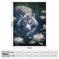 thumbnail image 4 of ARISTURING  Lotus Tiger Blanket Animal Art Print Soft Fluffy Throw for Couch Sofa Bed, 4 of 6